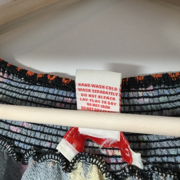 FLYING TOMATO Boho Floral Top Black Size Small - Picture 8 of 9